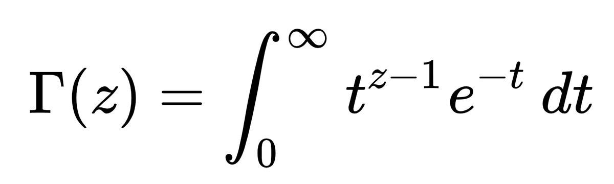 팩토리얼의 일반화는 왜 감마함수여야 하는가.
